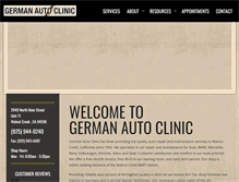 Tablet Screenshot of germanautoclinicinc.com